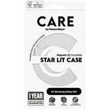 CARE af PanzerGlass Flagship Urban Combat Starlight White QI Case til Samsung Galaxy S25 - Transparent