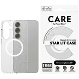 CARE af PanzerGlass Flagship Urban Combat StarLight White QI Case til Samsung Galaxy S25+ - Gennemsigtig