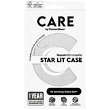 CARE af PanzerGlass Flagship Urban Combat StarLight White QI Case til Samsung Galaxy S25+ - Gennemsigtig