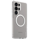 CARE af PanzerGlass Flagship Urban Combat White QI Case til Samsung Galaxy S25 Ultra - Transparent