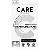 CARE af PanzerGlass Flagship Urban Combat White QI Case til Samsung Galaxy S25 Ultra - Transparent