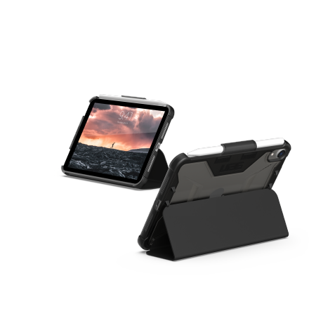 UAG Plyo Folio Case med Apple Pencil Holder til iPad mini 6 / 7 - sort