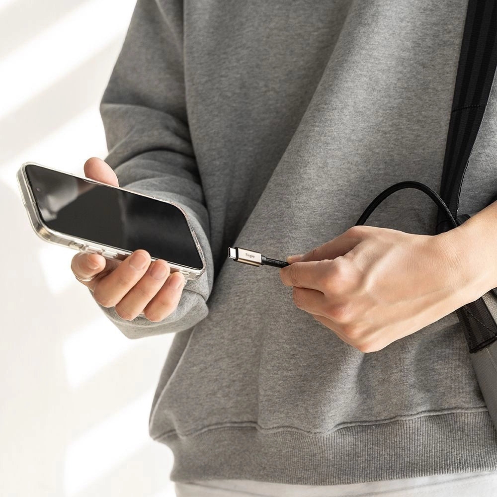 Ringke USB-C 3.2 Gen. PD240W Kabel 200cm - sort