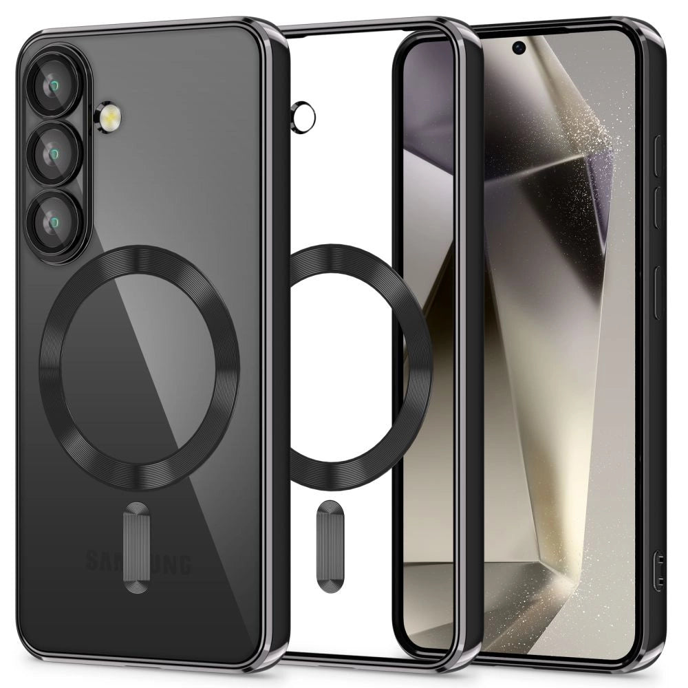 Tech-Protect MagMat MagSafe Case til Samsung Galaxy S25 - klar sort