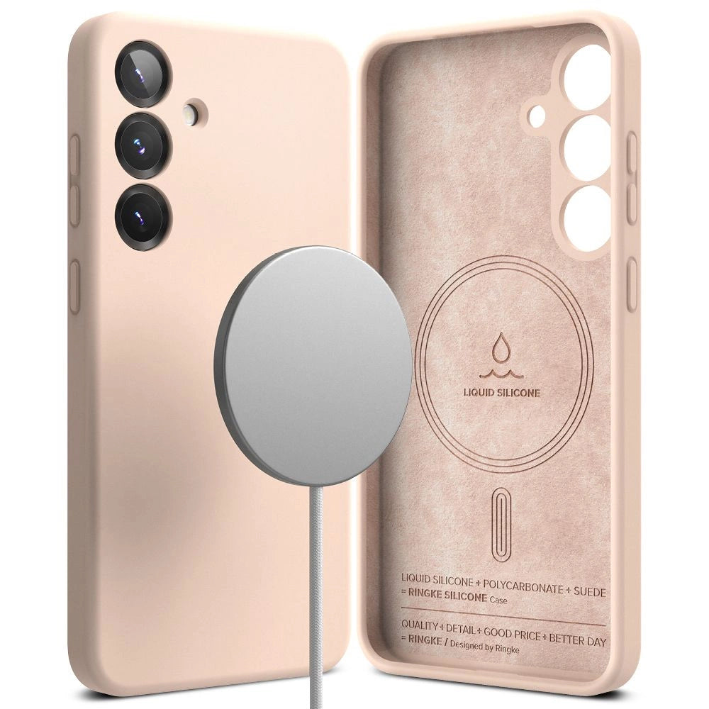 Ringke Silicone MagSafe Case til Samsung Galaxy S25+ - Pink