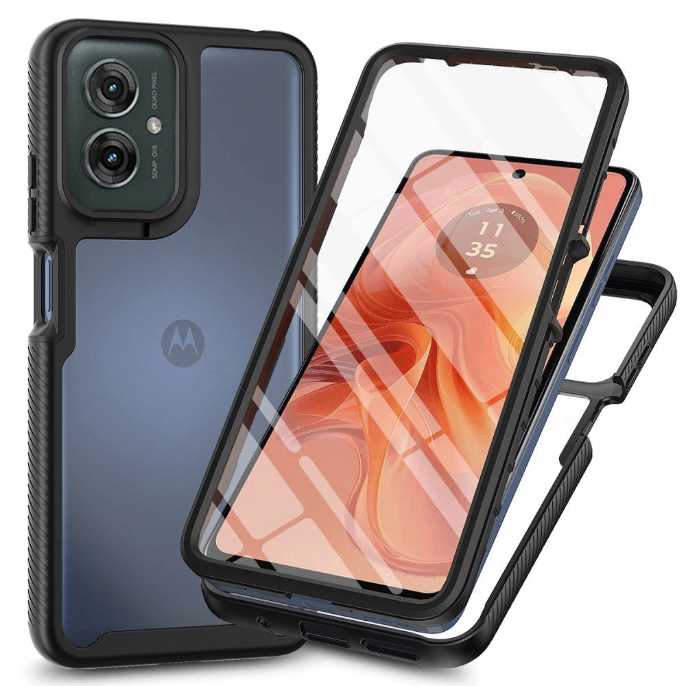 Tech-Protect Defense Case til Motorola Moto G55 5G - sort