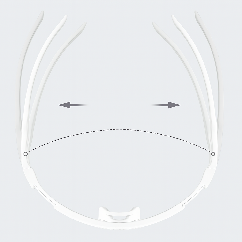 Rockbros Photochromic Cycling Glasses with UV Protection and Corrective Insert – White