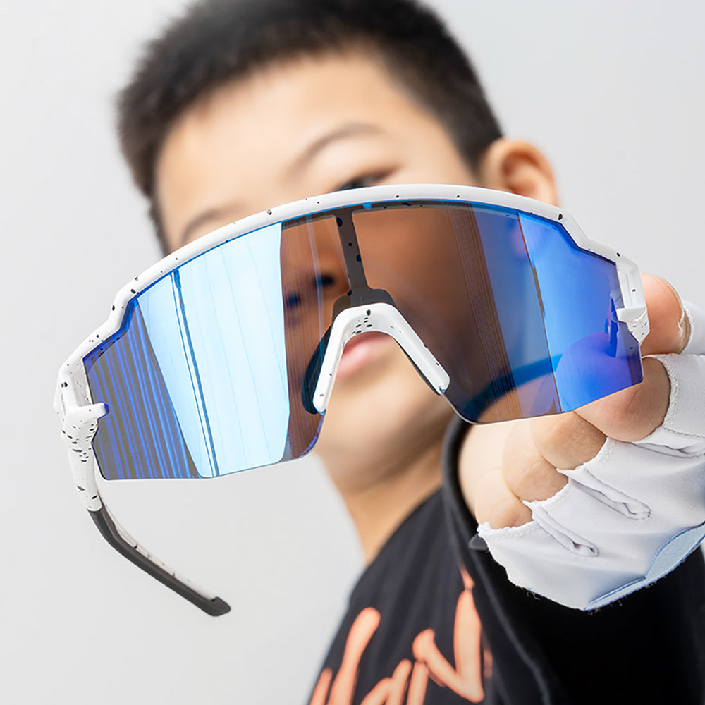 Rockbros Kids Cycling Glasses, Polarized, UV Protection, Children's - White