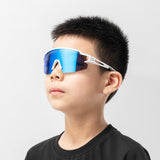 Rockbros Kids Cycling Glasses, Polarized, UV Protection, Children's - White