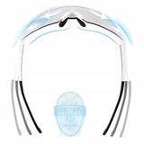 Rockbros cykelbriller fotokromisk med UV-beskyttelse og korrigerende indlæg - hvid