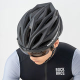 Rockbros cykelhjelm med visir, UV-beskyttelsesbriller, unisex - sort/brun