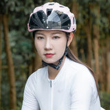 Rockbros cykelhjelm med visir, aftagelige UV-briller, aftagelige visir, unisex - pink