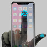 Rockbros åndbare cykelhandsker med fuld finger, størrelse: L - grå