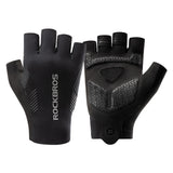 Rockbros cykelhandsker forår/sommer/efterår, korte fingre, størrelse: XL - sort