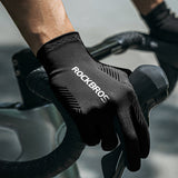 Rockbros cycling gloves spring/summer/autumn, full, size: L - black