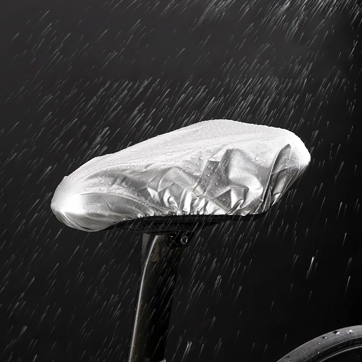 Rockbros-dæksel for cykelsæde-pude størrelse S - grå