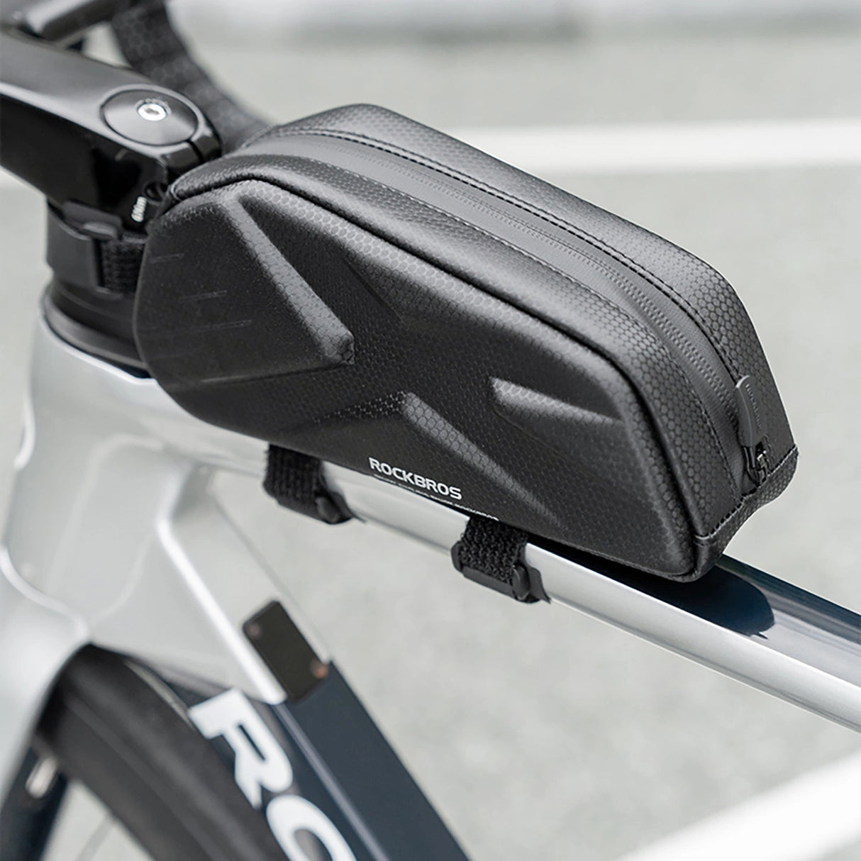 Rockbros cykeltaske, rigid, ramme, toprør, 1.4l - sort