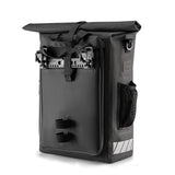 Rockbros cykeltaske med rygsækfunktion, vandtæt, med hjelmbeslag 18l - sort