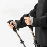 Qunature Nordic Walking Trekking Pole Aluminium 110 - 130 cm 1 stk. - Brunt