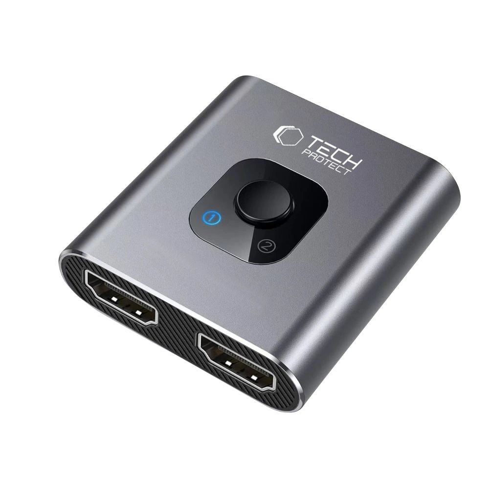 Tech-Protect HB07 HUB Adapter 2in1 HDMI 4K 60HZ - grå