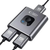 Tech-Protect HB07 HUB Adapter 2in1 HDMI 4K 60HZ - grå