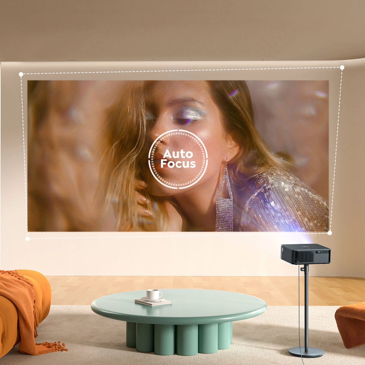 Yaber K2s Pro LCD FullHD 1080p Multimedia projektor med JBL højttalere og subwoofer - sort