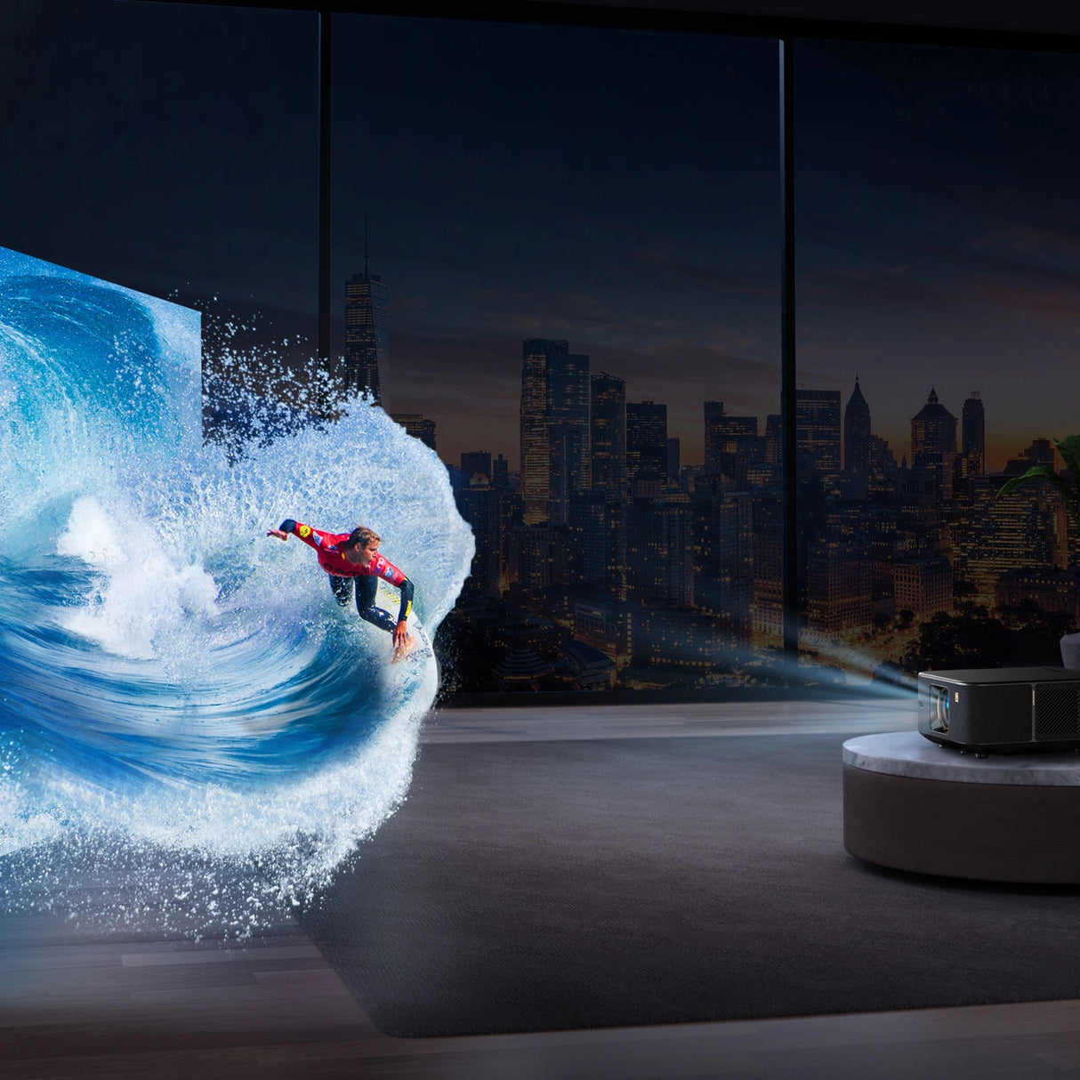 Yaber K3 LCD FullHD 1080p Multimedia projektor med JBL højttalere - sort