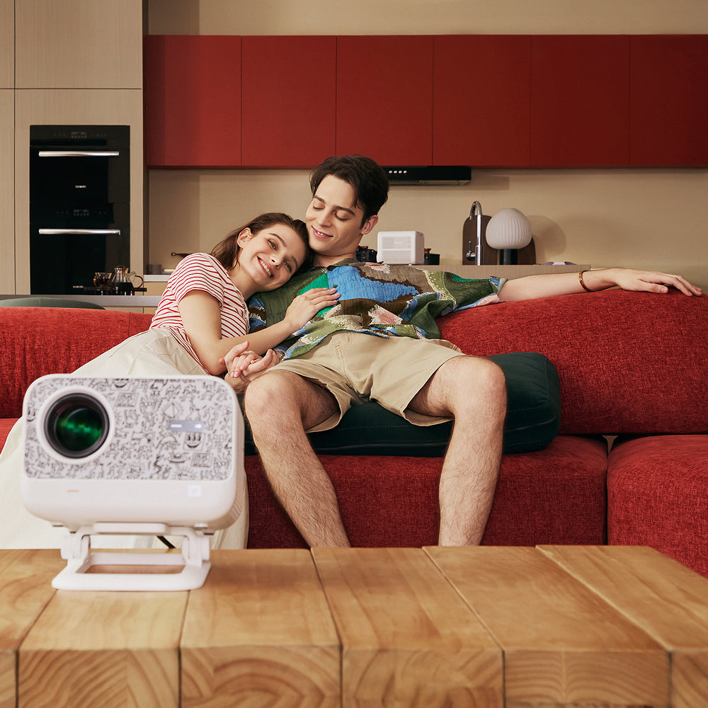 Yaber L2 Plus LCD FullHD 1080p Multimedia projektor med JBL højttalere - Beige