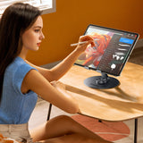 Wozinsky WRS-DSY84SS 360° Roterende Aluminium Tablet Stativ - Grå