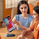 Wozinsky WRS-DSY84SS 360° Roterende Aluminium Tablet Stativ - Grå