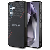 AMG Double Layer Rhombs MagSafe Case for Samsung Galaxy S25+ - Black/Red