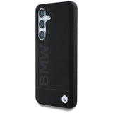 BMW Leather Big Wordmark Case for Samsung Galaxy S25 - Black