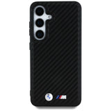 BMW læder Carbon MagSafe Case til Samsung Galaxy S25 - sort