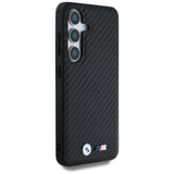 BMW læder Carbon MagSafe Case til Samsung Galaxy S25 - sort