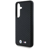 BMW læder Carbon MagSafe Case til Samsung Galaxy S25 - sort