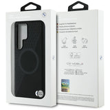 BMW læder MagSafe Case til Samsung Galaxy S25 Ultra - sort