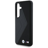 BMW Leather Oversized Stripes MagSafe case for Samsung Galaxy S25 - black