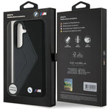 BMW Leather Oversized Stripes MagSafe case for Samsung Galaxy S25 - black