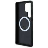 BMW læder overdimensioneret striber MagSafe-foder for Samsung Galaxy S25 Ultra - sort