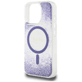 Guess HC Resin Bottom Glitter MagSafe case til iPhone 16 Pro Max - lilla