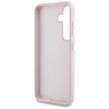 Guess Silicone Big 4G Logo Bottom Script Case til Samsung Galaxy S25 - Pink