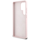 Guess Silicone Big 4G Logo Bottom Script Case til Samsung Galaxy S25 Ultra - Pink