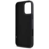 Karl Lagerfeld HC 3D Rubber Elongated Glitter iPhone 16 Pro Case - Black