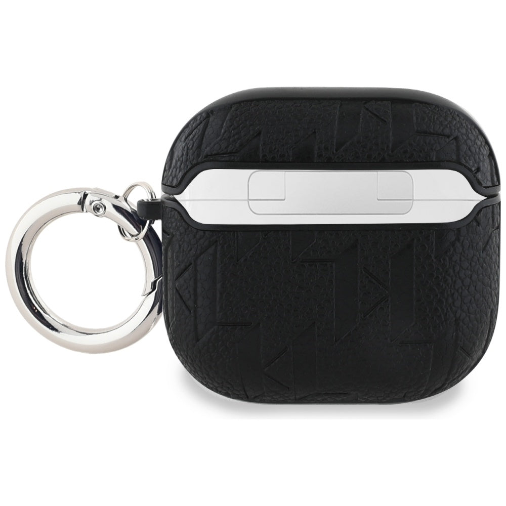 Karl Lagerfeld Monogram Karl & Choupette Head Case for AirPods 4 - Black