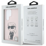 Karl Lagerfeld Silicone Graffiti Ikonik Printed Logo MagSafe Case til Samsung Galaxy S25 Ultra - Pink