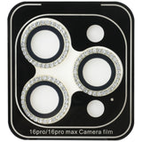 Guess BP Rhinestone 2in1 Screen Protector and Camera Lens Set for iPhone 16 Pro Max - Gold