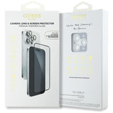 Guess BP Rhinestone 2in1 Screen Protector and Camera Lens Set for iPhone 16 Pro Max - Gold