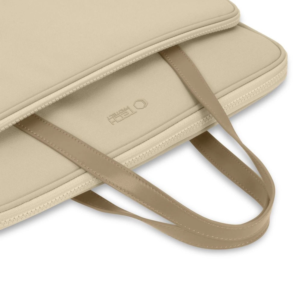 Tech-Protect bærekasse til 13-14" Laptop - Beige