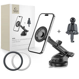 Tech-Protect N58 Magnetisk MagSafe-bilholder til cockpit, forrude eller luftventilmontering - sort