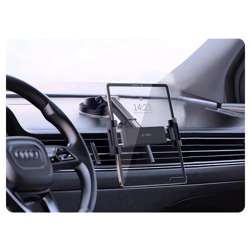 Tech-Protect V4 biltabletholder til cockpitmontering - sort